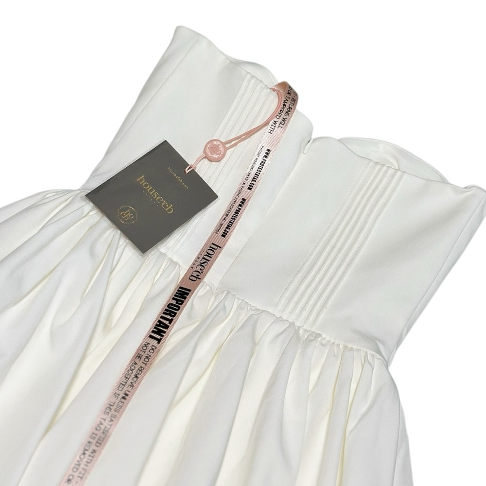 HOUSE OF CB Katherine Strapless Corset Mini Dress, White, Small - Picture 10 of 11
